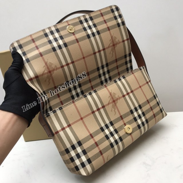 Burberry專櫃新款中古vintage法棍腋下包 巴寶莉肩背女包 yxb1441